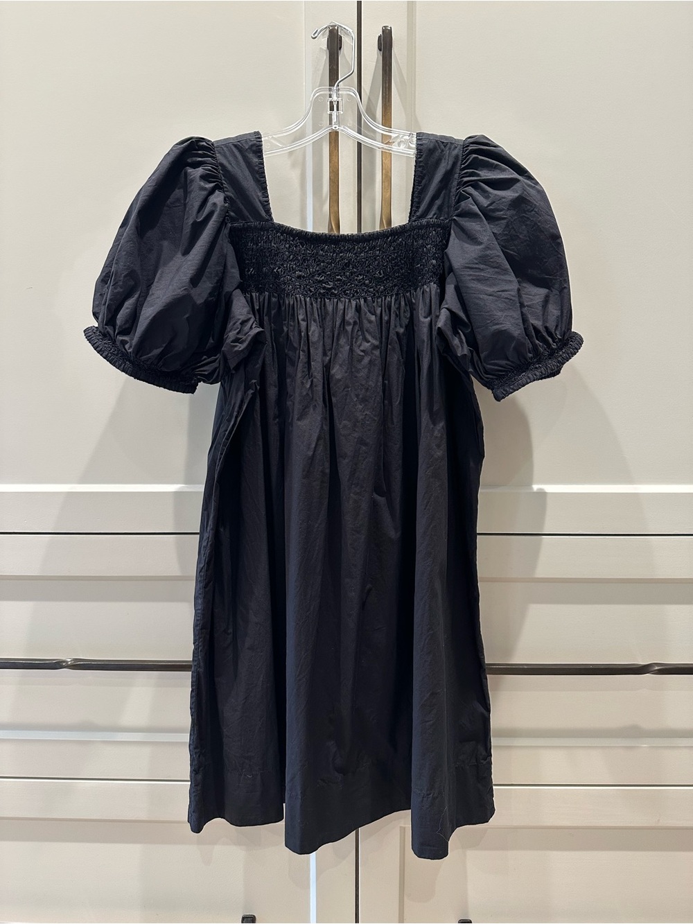 Doen Black Smocked Dress